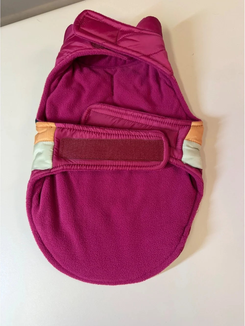 Top Paw Pink and Multi-Color Puffer Dog Jacket Size Large